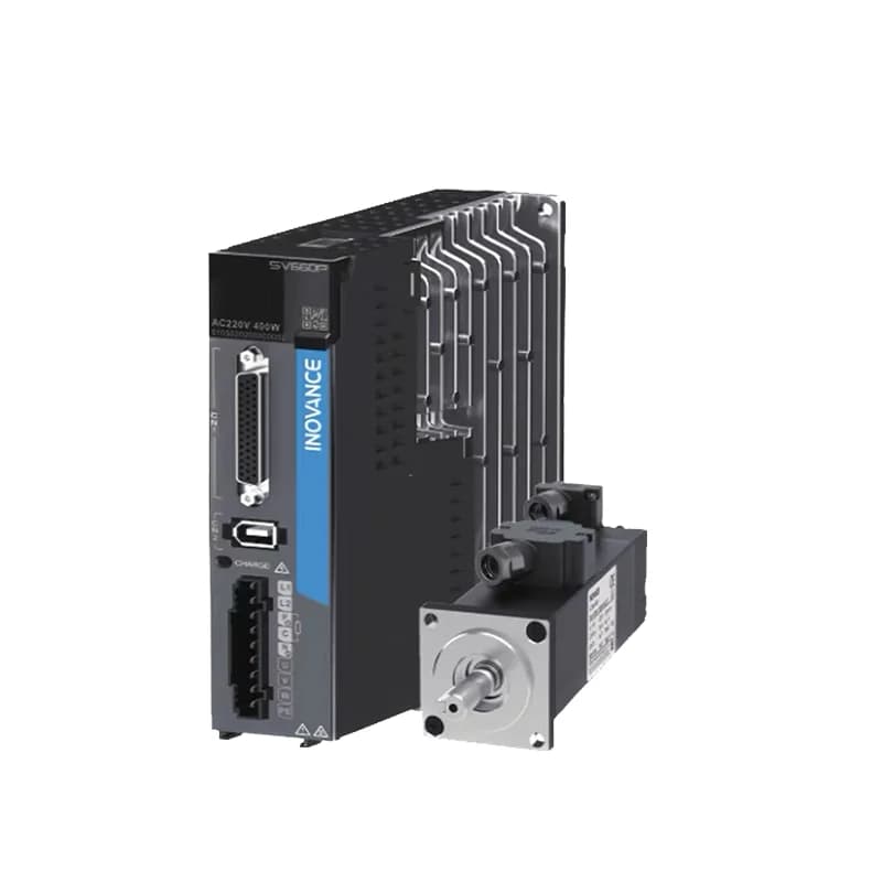 Kit Servomotore con Riduttore Planetario Inovance, Controller PLC, Servomotore per CNC 400W SV630PS2R8I MS1H4-40B30CB-T331R