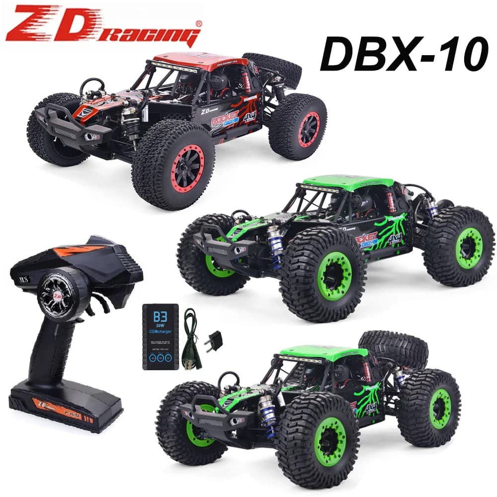 ZD Racing ROCKET DBX-10 1/10 RC Auto Desert Truck 4WD RTR Telaio di Controllo Remoto Off Road Buggy Brushless RC Veicoli