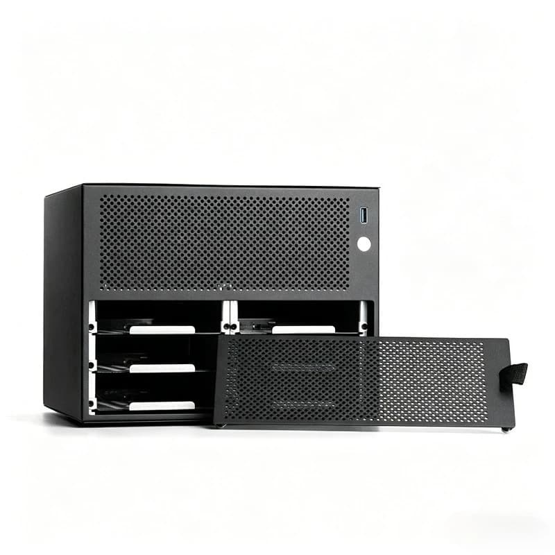 DIY Desktop Storage Server Small Chassis S6 Six Disk NAS Chassis Support itx main board