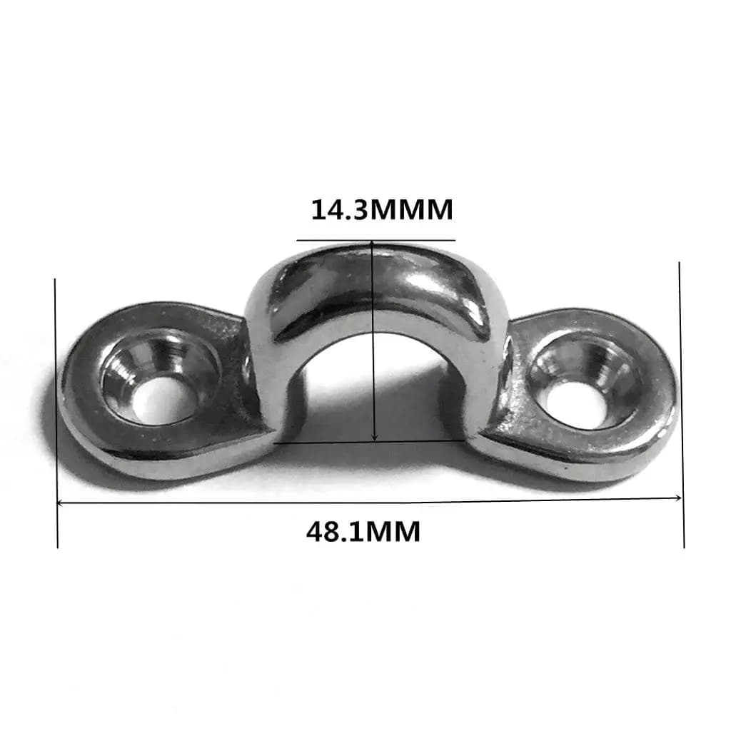 Marine Eye Strap Stainless Steel Pad Eye Anchor Loop Deck Fitting for Boating Accessories and Marine Supplies