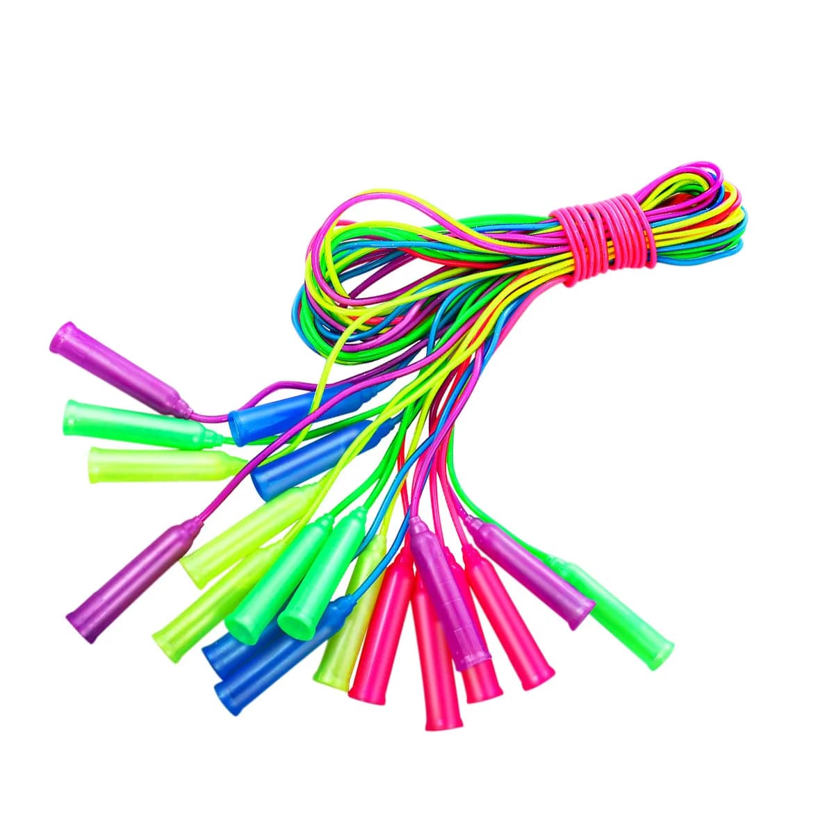 10Pcs Kids Jump Rope Adjustable Plastic Handle for Indoor Outdoor Fitness Training Cardio Exercise Motor Skill Development Skip