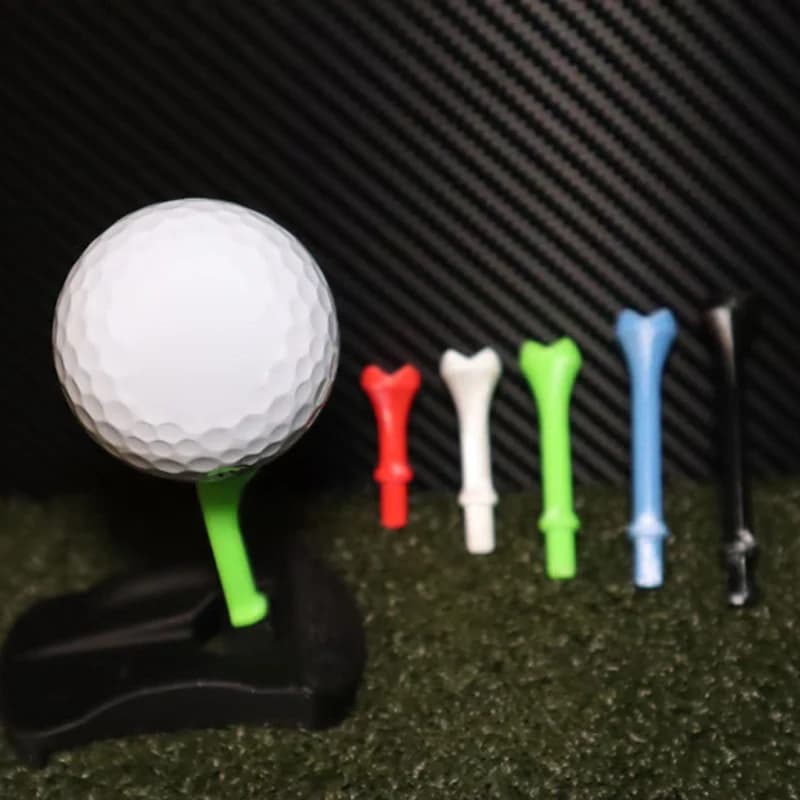 Base per tee per tappeto erboso 3D PLA Tee da golf Chiodo da golf Regalo creativo per prati invernali per interni ed esterni Campi di guida Assise da golf per allenamento a casa