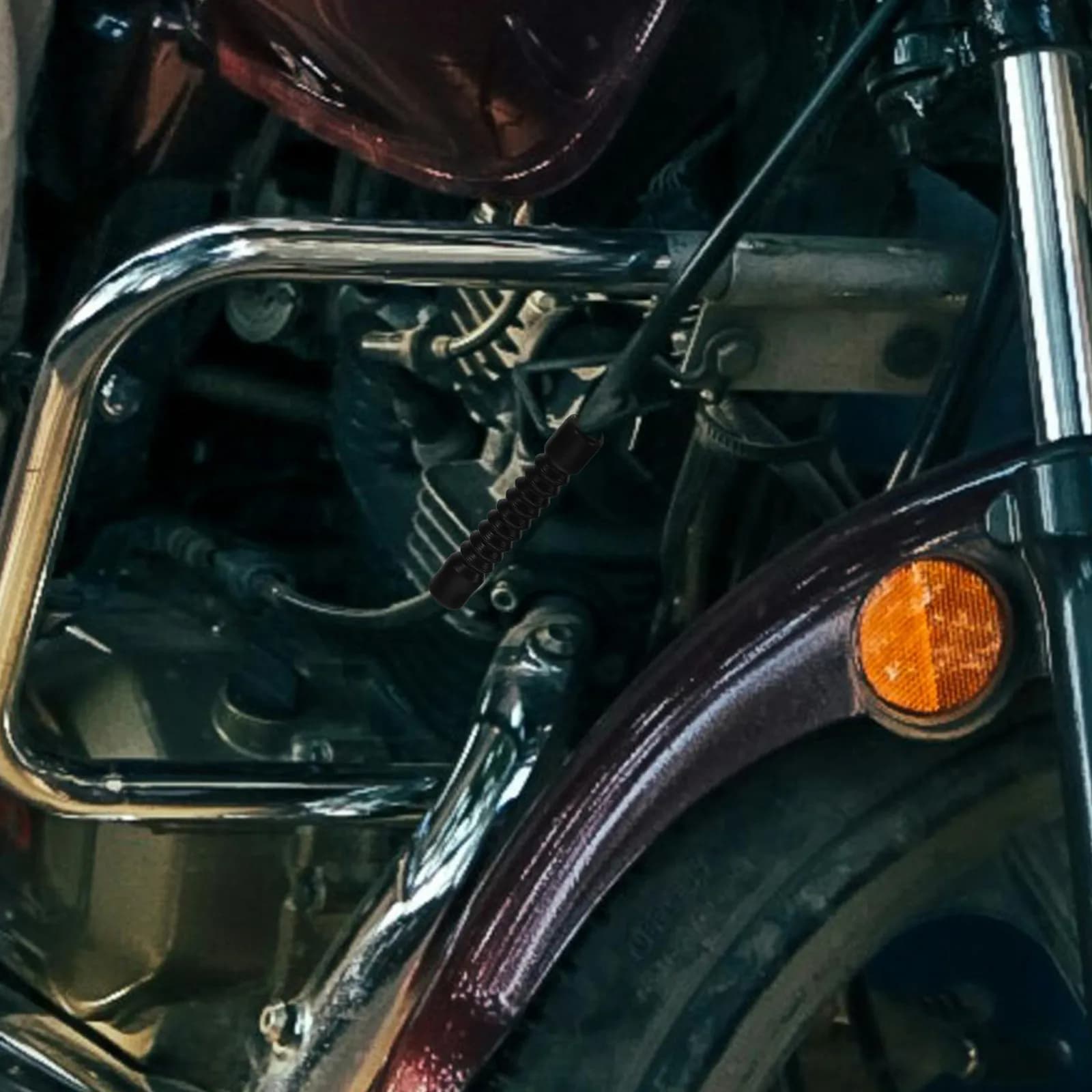 10 Pezzi Copricavo Freno e Acceleratore per Moto Fuoristrada 45x6mm, Protezione in Gomma Universale, Facile Installazione, Maggiore Durata del Cavo