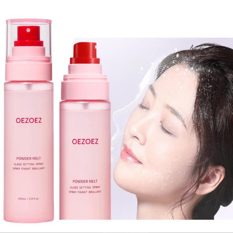 Spray Fissante per il Trucco, Idratante, Leggero, Effetto Luminoso Naturale, Spray Primer Viso, Lunga Durata, Freschezza Prolungata