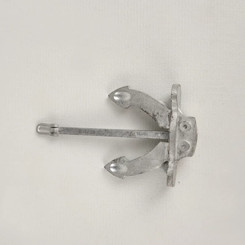 1PCS 69mm/52mm/47mm/35mm Mini Alloy Hall Anchor Movable Anchor Rod DIY Marine Spare Parts for RC Simulation Boat Accessories