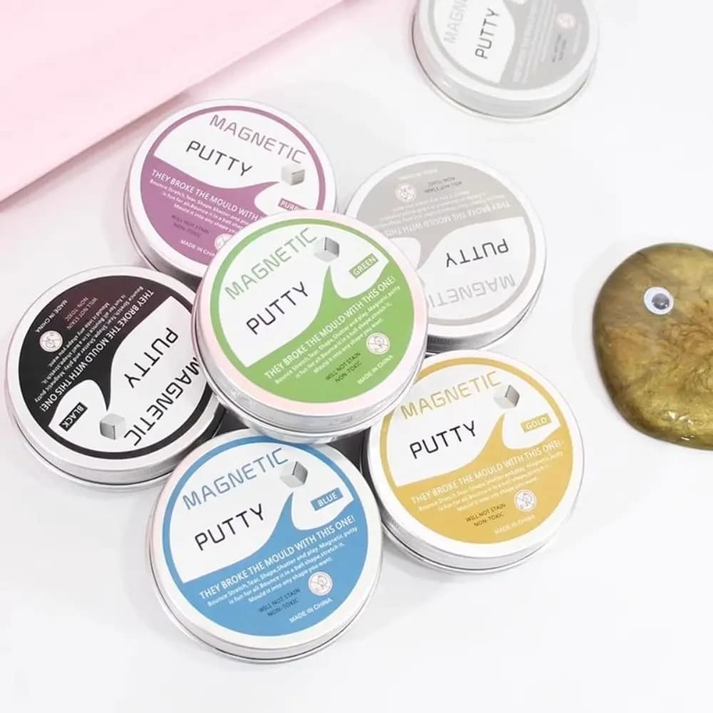 Resin Magnetic Bouncing Mud Colored Clay Ferrofluid Magnetic Suction Clay High Stretch Interesting Mud Playdough