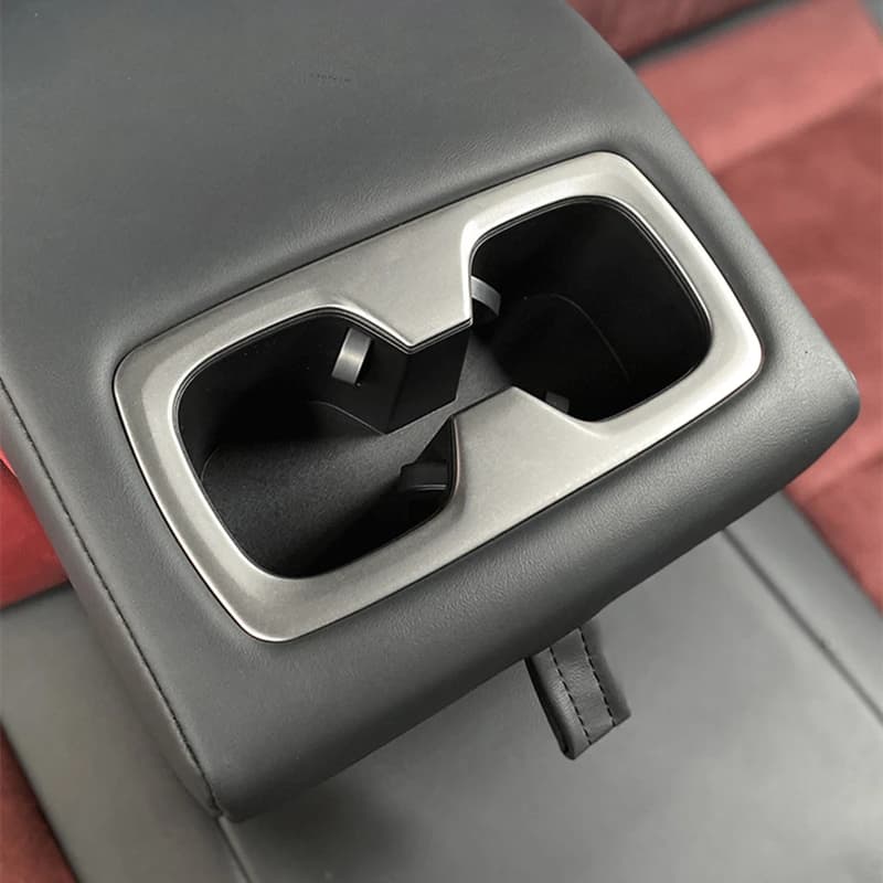 For Lexus NX 250 350 450h 2021-2024 Car Rear Seat Armrest Box Cup Holder Decoration Cover Sticker Interior Styling Accessories