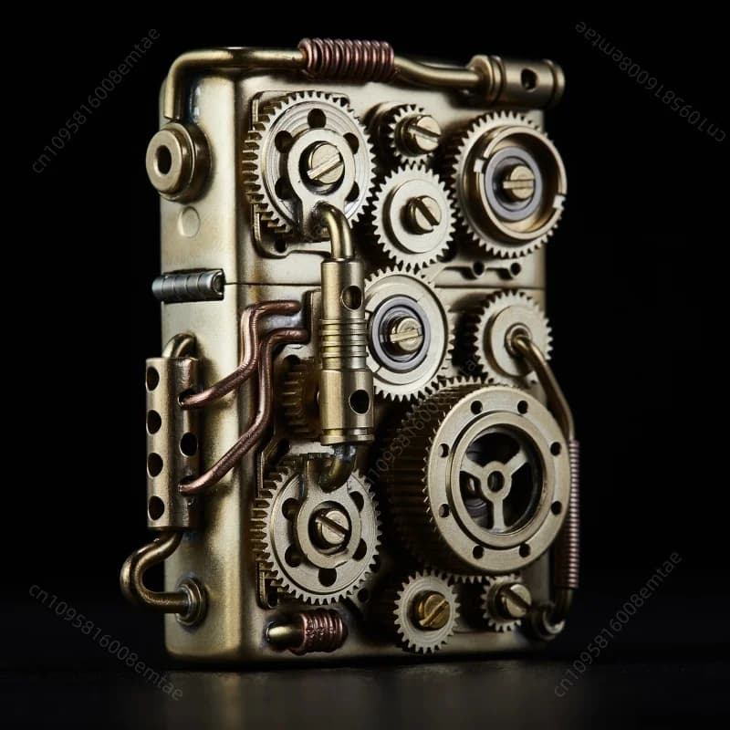 2026 Connecting rod punk fuellighter, handmade hydraulic connecting rod gear linkage lighter, collectible hobby, high-end gift