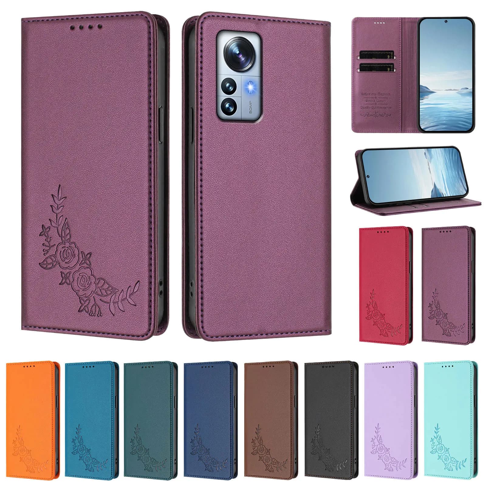 Custodia a Portafoglio di Lusso Antiurto per Xiaomi 12T Pro 12T 12 Lite 12S Pro 12S Ultra 12S 12 Pro 12X 12