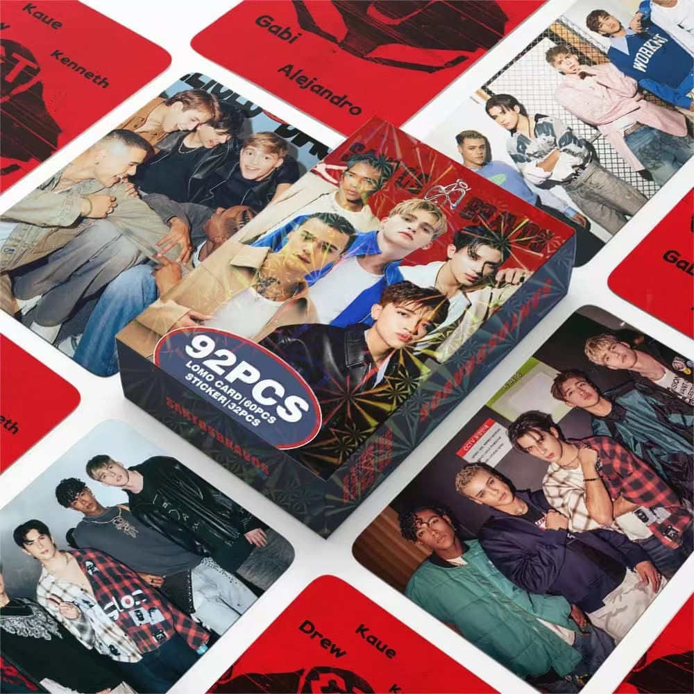 KPOP new SANTOS BRAVOS combination peripheral small card STBV album DUAL bonus card Deluxe Version photo card LOMO card