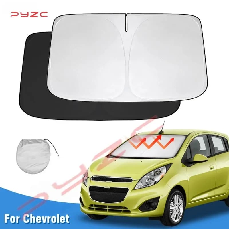 Parasole per Parabrezza Chevrolet / Chevy Spark 2013-2021 2022 2023, Protezione Pieghevole per Finestrini, Blocca i Raggi UV