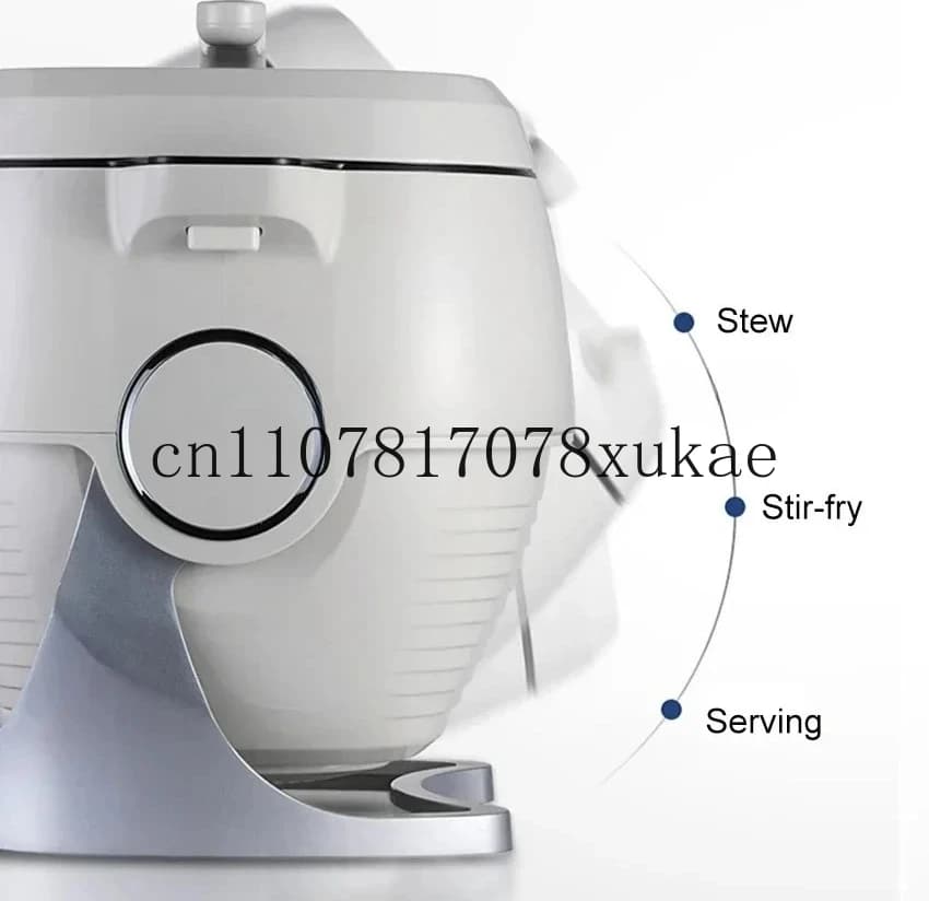 Automatic Rotating Cooking Machine 220V, Multifunction Electric Pot For Frying and Cooking, Intelligent Wok with Mixing Function, Cuocyriso