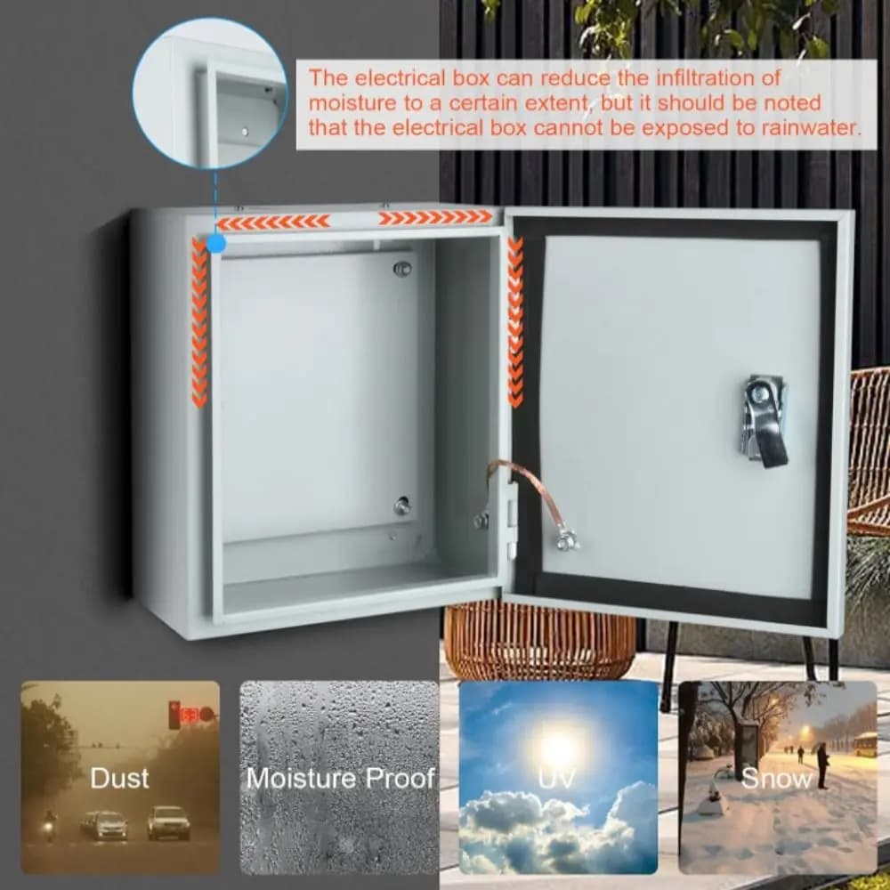 Engineering Rainproof Distribution Box Anti-theft Sealed Control Box Dustproof Easy Installation Panel Board Household