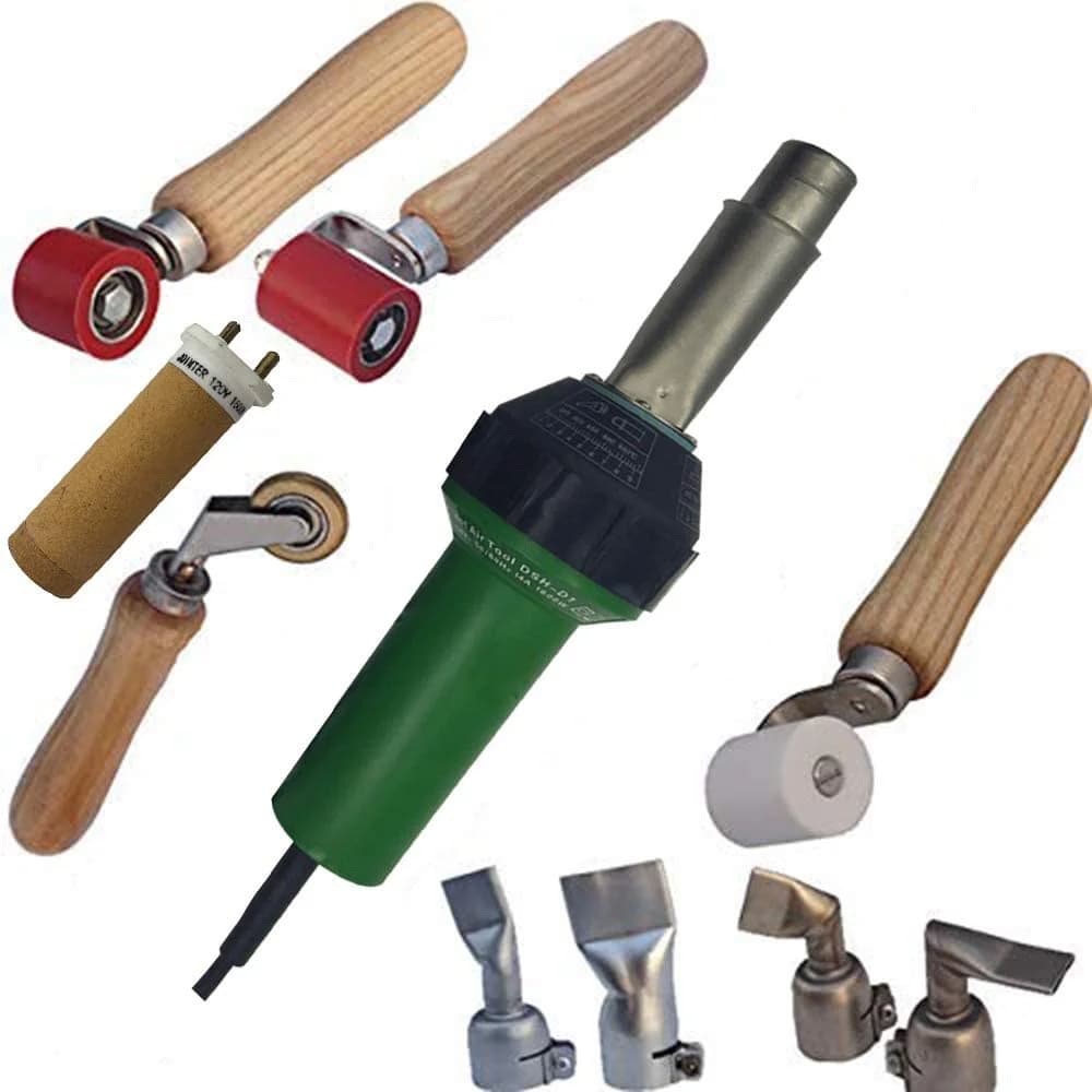 Pistola ad Aria Calda Professionale 1600W, Torcia per Saldatura, Pistola Termica Industriale, Strumento per Saldatura Plastica, Kit per Saldatura Tetti