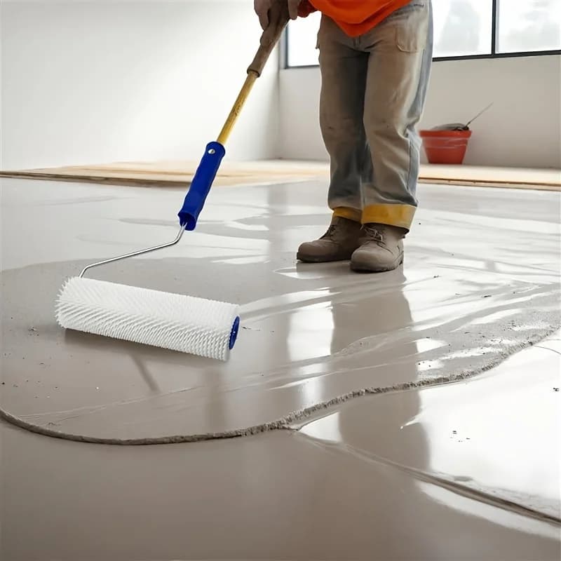 Roller for painting with tips, paint treatment tool, 9 inch roller for foam removal, for epoxy resin floors, walls and ceilings