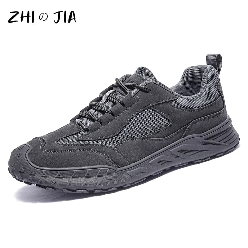 Anti-slip and wear-resistant outdoor mountaineering racing shoes for men Sneaker breathable in fashionable mesh and leisure
