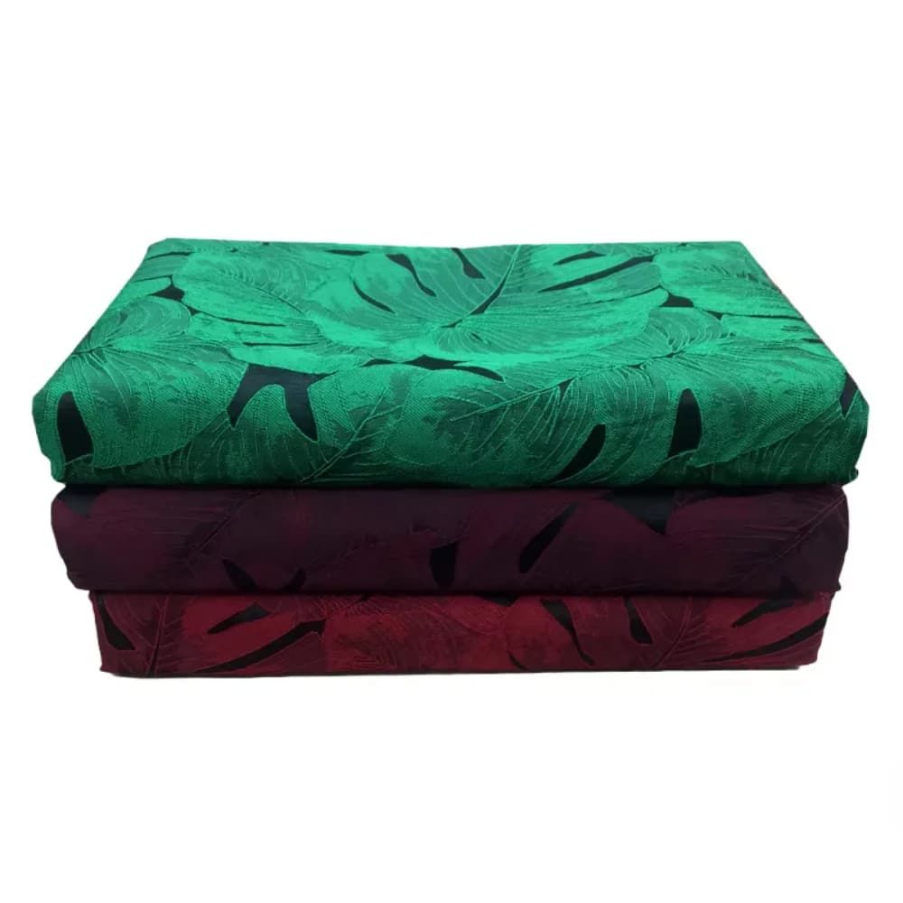 Jacquard Fabric Retro Dark Pattern Banana Leaf Pattern Spring Autumn Dress Jacket Suit Stiff Fabrics European Brand Cloth