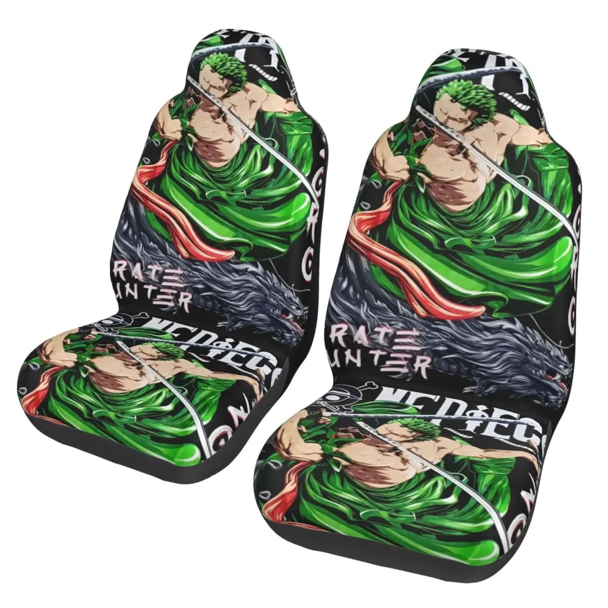 One Piece Zoro universal car seat cover, waterproof, suitable for all types of models, seat covers for polyester car, fishing