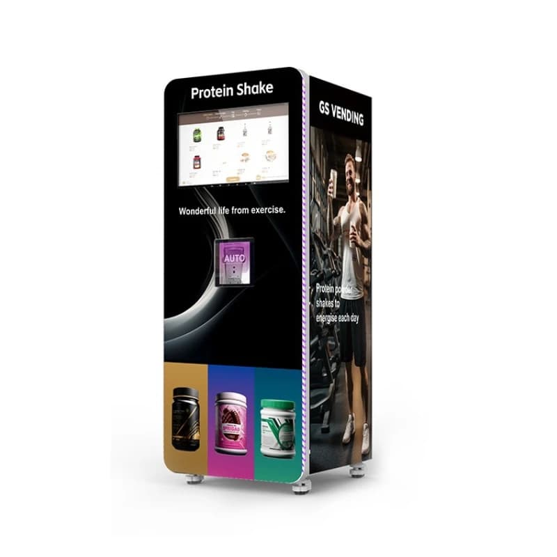 Self-service protein powder vending machine 7 kinds of formulas free switching, high temperature rinsing, intelligent background
