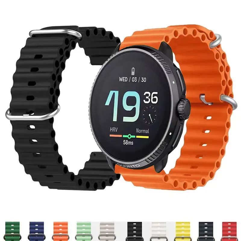 Ocean Silicon Strap For SUUNTO Run/RACE/Race S Bracelet For SUUNTO VERTICAL/Ocean/5 9 PEAK/3 Fitness Sport 20mm 22mm Wristband