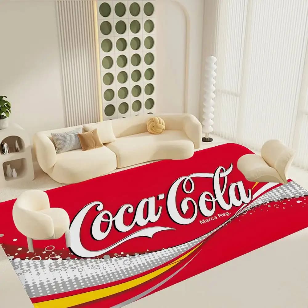C-Cocas C-cola Vintage Logo Door Mat Washable Non-Slip Living Room Sofa Chairs Area Mat Kitchen Doormat Area Rug