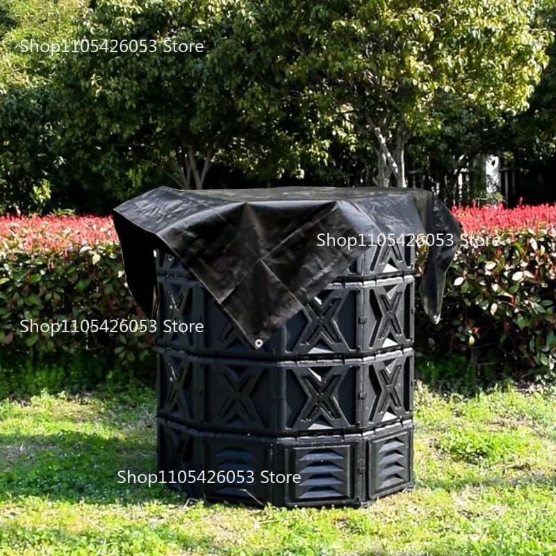 720L Yard Leaf Compost Bin Outdoor Gardening Kitchen Waste Composter for Community/School Sustainable Waste Management Solution