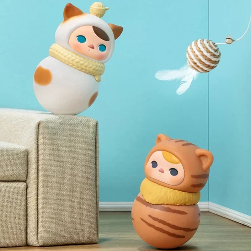 Pop mart Pucky Rolp Potp Kitty Serie Scatola cieca Guess Bag Scatola misteriosa Giocattoli Bambola Cute Anime Figure Ornamenti Borsa cieca Giocattolo