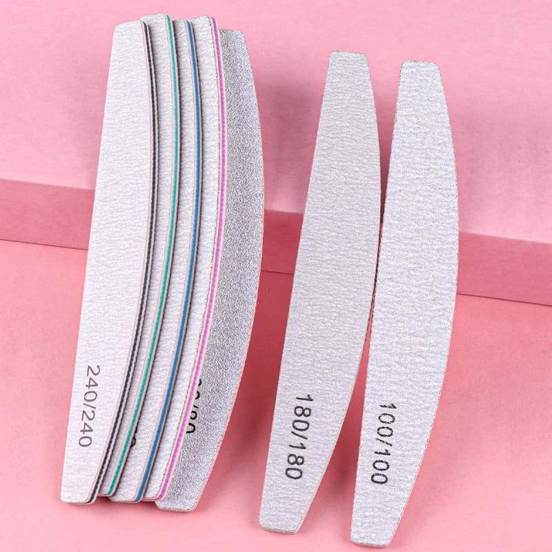 5/10 pezzi professionale lima per unghie buffer lucidatore accessori lucidatura per barche levigatura lucidatura 80/100/150/180 strumenti per la cura del manicure