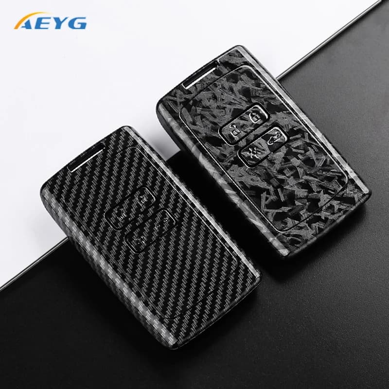 Copertura della cassa chiave dell'automobile in fibra di carbonio ABS per Renault Koleos Captur Megane Clio Scenic Talisman Arkana per Dacia Sandero Card Fob