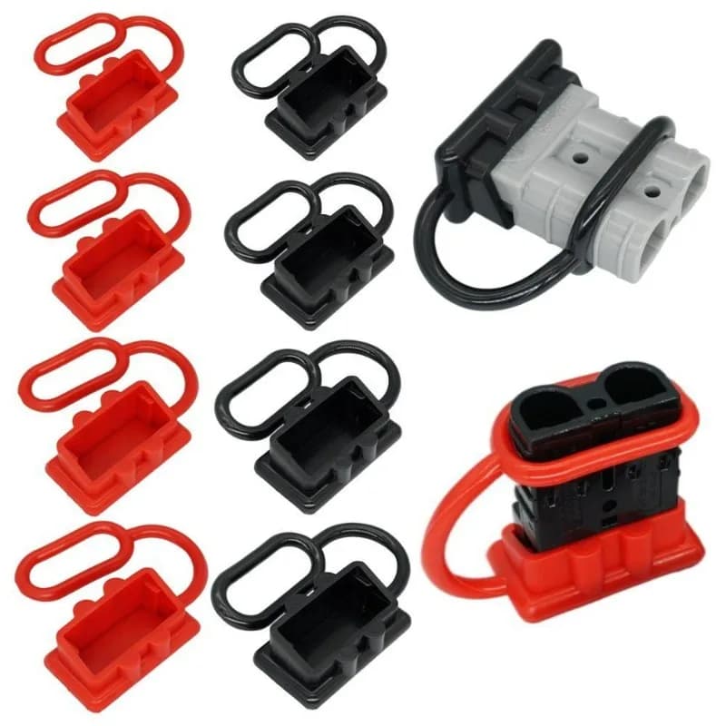 Silicone Dust Cover for Anderson 50A Connector, Waterproof Protective Cap for SB50 Terminal, Flexible Protective Cover