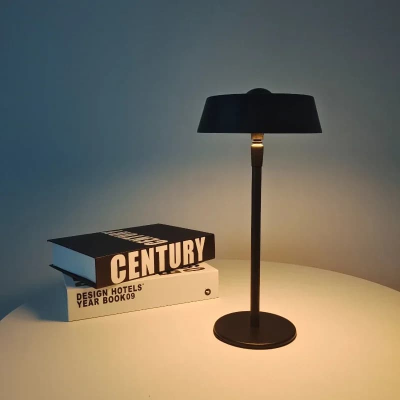 Lampada da Tavolo LED per Ristorante con Sensore Touch, Lampada da Scrivania Ricaricabile USB, Luce Notturna Portatile Wireless per Lettura, Ristorante, Caffetteria