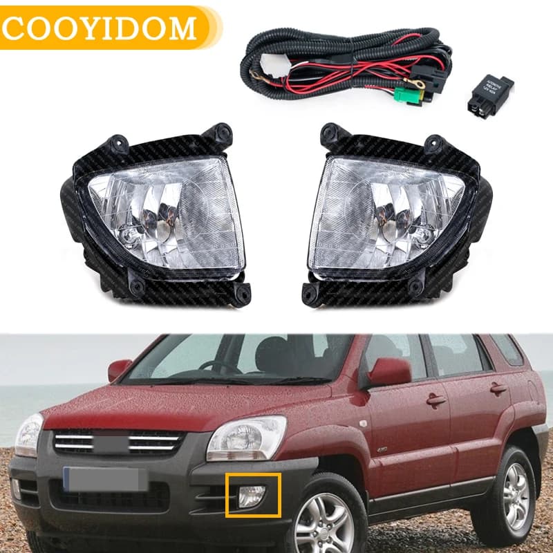 Front bumper fendinebbia fendinebbia for Kia Sportage 2.0 2.7 2005 2006 2007 922011 F001 / 922021 F001 Lamp for gear light
