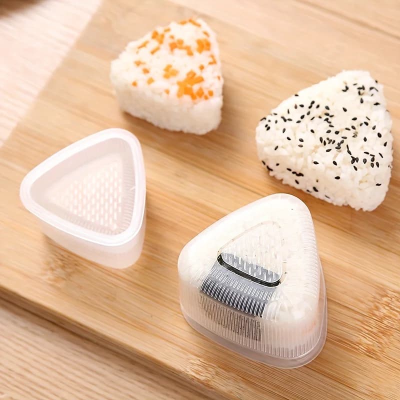 Stampo per sushi triangolare per uso alimentare da 1 pezzo, stampo per Onigiri creativo, scatola Bento per sushi portatile all'aperto, scatola per il pranzo da picnic, utensili da cucina