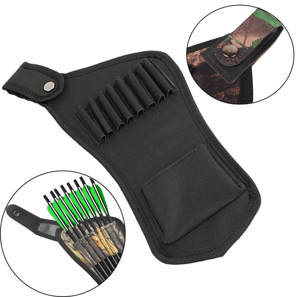Crossbow Arrow Quiver Arrow Holder Portable Pouch Waist Archery Crossbow Bolt Quiver Can Hold 8pcs Arrow Hunting Target Practice