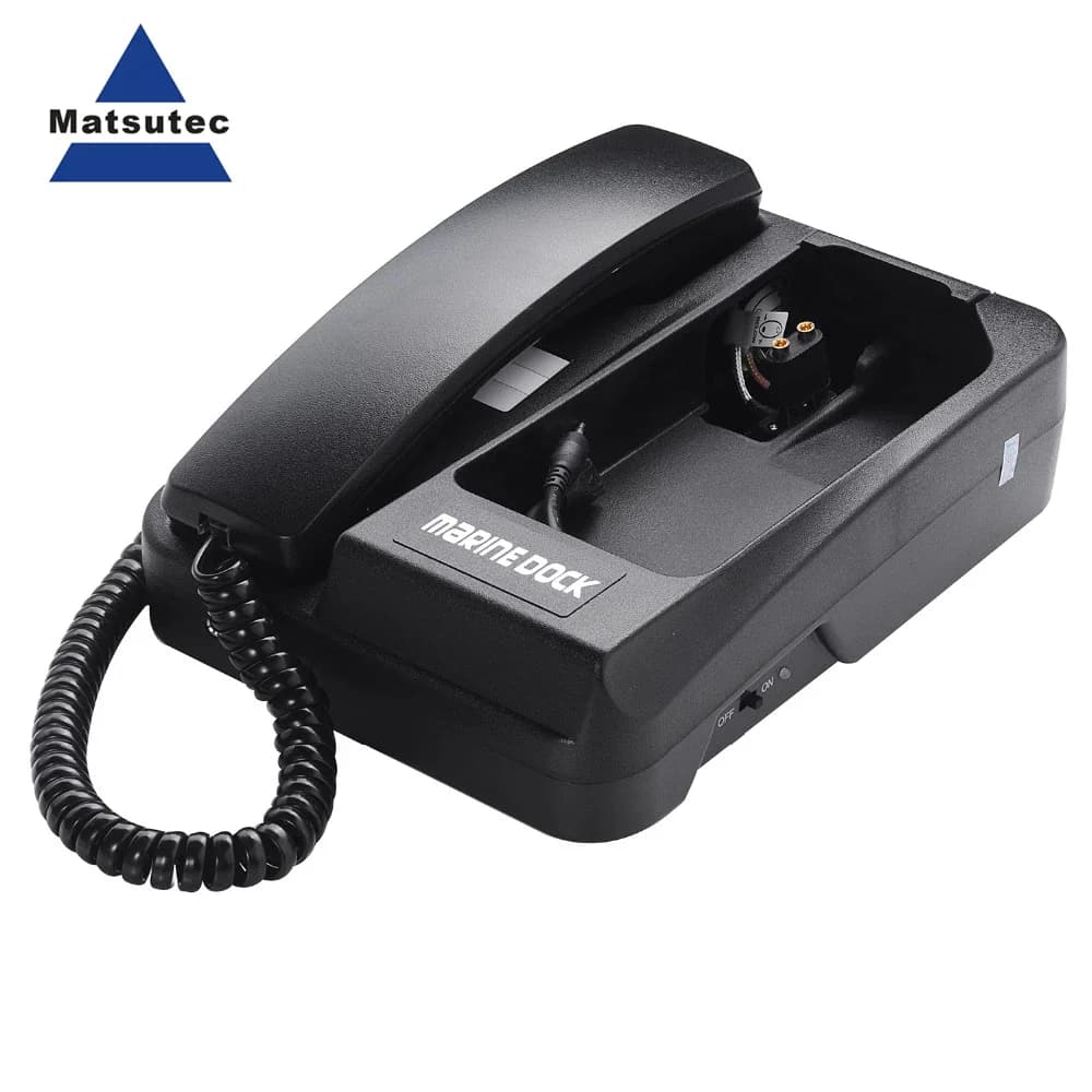 Docking station fissa Matsutec con antenna e cavo da 10 M per docking station per telefono satellitare Thuraya XT-lite e XT-DUAL
