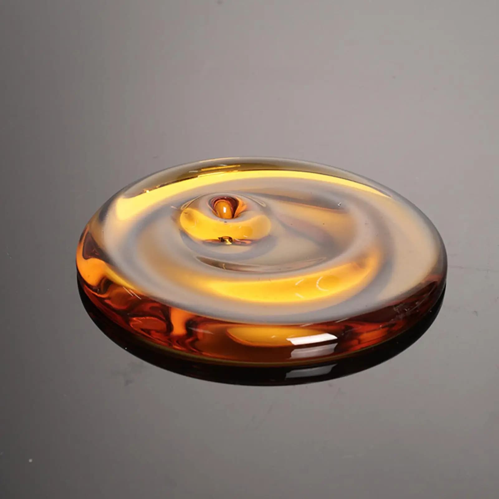 Glass Incense Holder Heat Resistant Stick Burner for Meditation Yoga Zen Desk Decor Home Office Shelf Aesthetic Ash Catcher