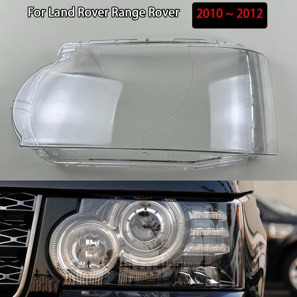 Per Land Rover Range Rover 2010 2011 2012 Faro Borsette Trasparente Copertura Del Faro Lampada Ombra Paralume Lente Plexiglass