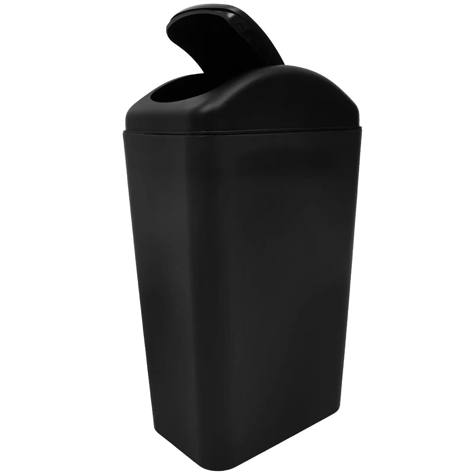 Cestino per Rifiuti Salvaspazio con Coperchio a Ribalta per Cucina, Bagno, Armadio, Cestello Multiuso in Plastica Rinforzata per la Casa