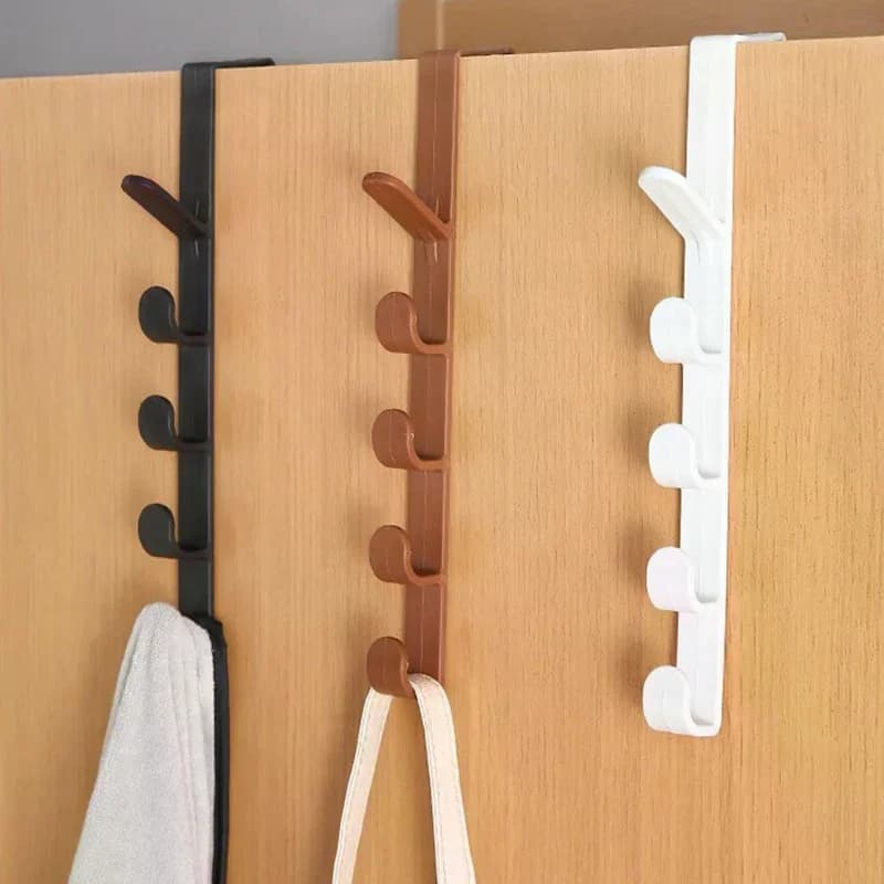 5 pezzi dietro la porta appendiabiti appendiabiti porta dell'armadio in plastica appendiabiti organizzatore di immagazzinaggio scaffale da scrivania gadget