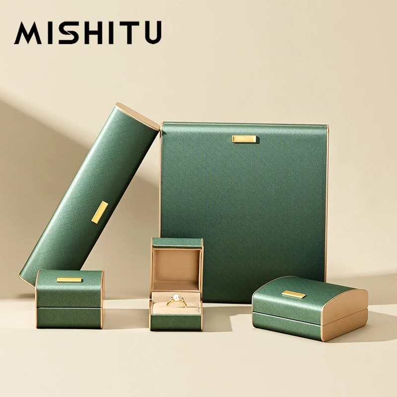 MISHITU Jewelry Box Jewelry Packaging Box Pendant Bracelet Earnail Necklace Storage Box Wedding Ring Gift Box Women Customizable