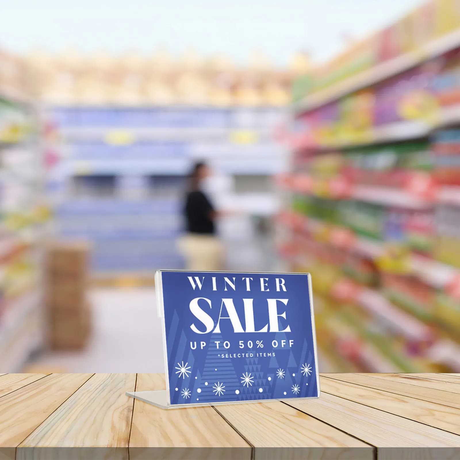 20 Pezzi Portaetichette in Acrilico Trasparente, Espositori Compatti per Etichette, Piccoli Supporti per Cartelli per Ufficio, Supermercato, Esposizione Prezzi, Cartelli Alimentari