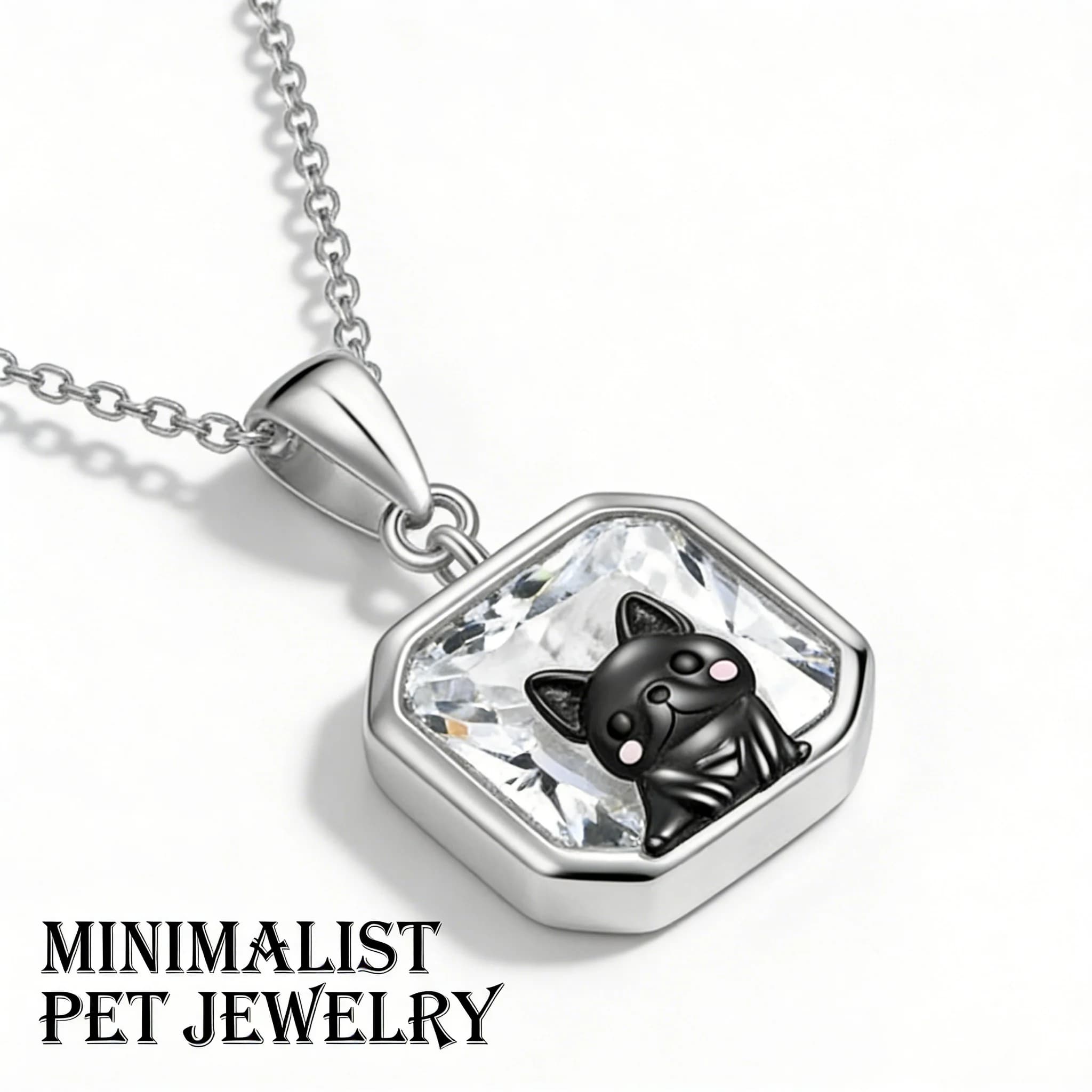Collana con Ciondolo a Forma di Bulldog Francese Scintillante in Lega di Zinco per Donne, Regalo per Amanti degli Animali
