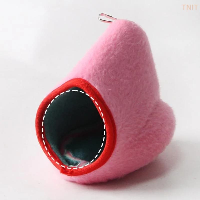 [J] Hamster Bird Hanging Nest Plush Hammock Cage Nest Soft Warm Sleeping Bed Bag Decoration Pets Rest Nest Supplies Accessories