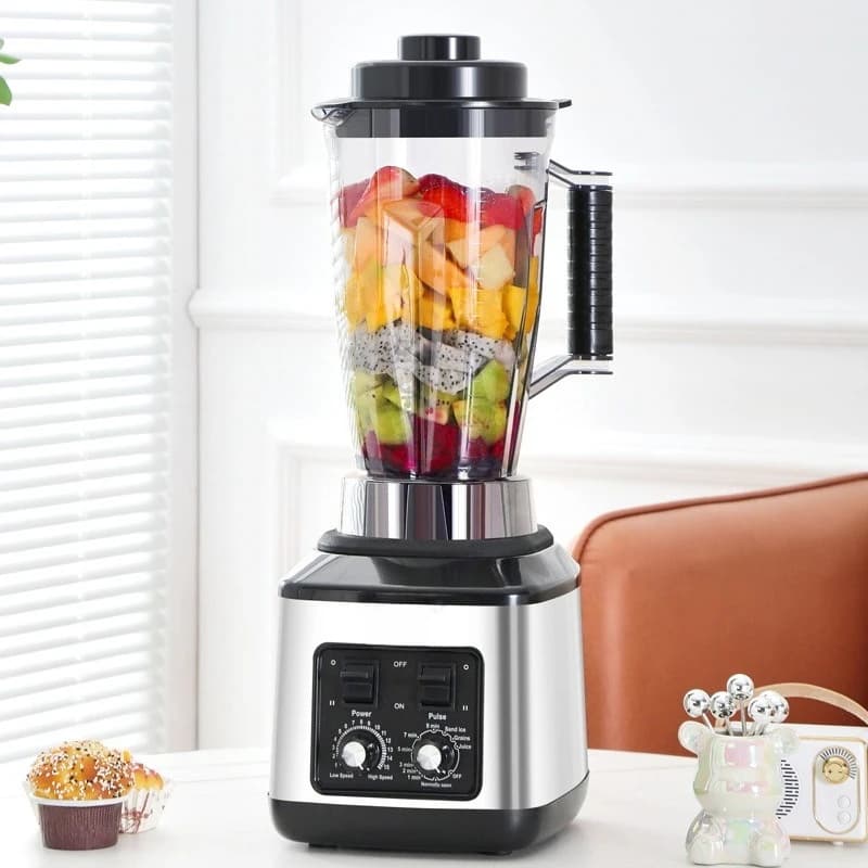 Frullatore 6 in 1 con motore in rame puro, estrattore di succo multifunzionale in acciaio inossidabile, macchina per cucinare.