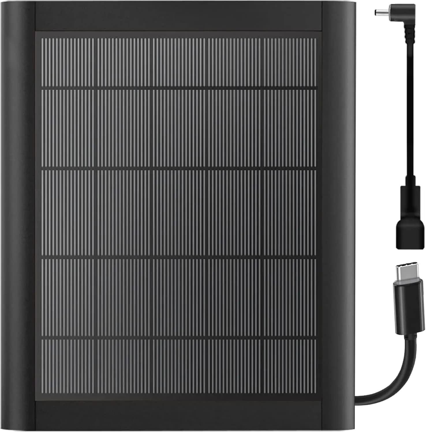 Caricatore solare da 8 W per telecamere da esterno, 9,8 pollici con cavo USB C, compatibile con le telecamere Stick Up e Spotlight