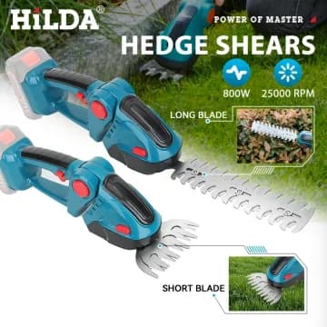 HILDA 2 IN1 Cutters Electric Cordless Handsets Potting Shears Shrub Towel Garden Tool For Makita 18V Battery