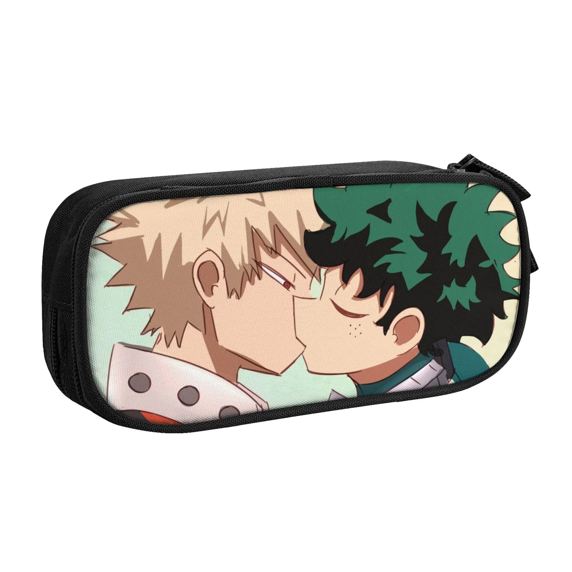 Bakudeku Kiss My Hero Academia Pencil Case Fashion Pen Box Pencil Bags for Student Students School Gifts Pencil Pouch