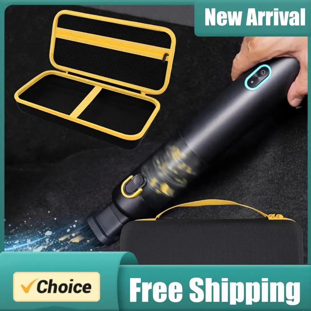 Organizer per aspirapolvere portatile senza fili per auto, custodia rigida con doppia cerniera, borsa portaoggetti per aspirapolvere portatile Fanttik Slim V8/V10 e accessori