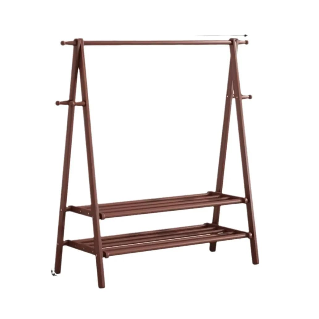 *Solid Wood Floor Mounted Clothes Hanger