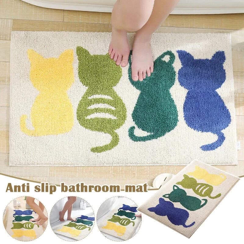Tappeto da bagno per gatti soggiorno tappetini antiscivolo tappeto da cucina tappetino da benvenuto impermeabile zerbino da esterno decorazioni per appartamenti